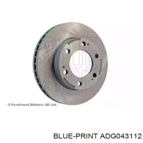Гальмівні диски передні ADG043112 Blue Print