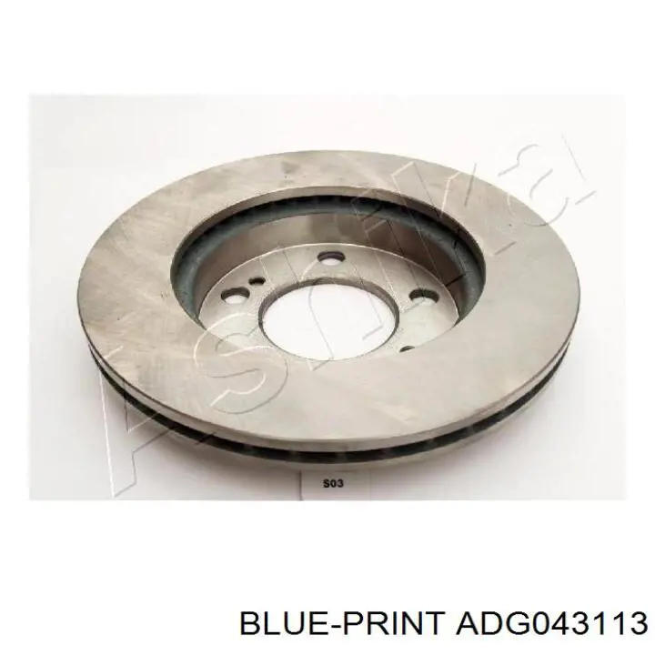 Диск гальмівний передній Blue Print ADG043113