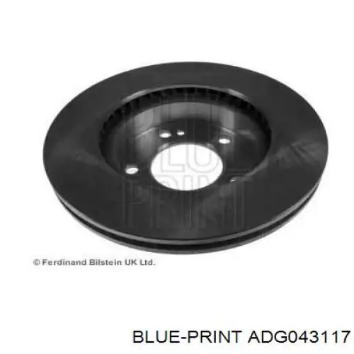 Диск переднього гальма Blue Print ADG043117 ціна, від 59.93 USD