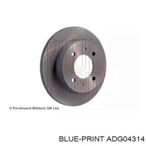 ADG04314 Blue Print диск гальмівний задній