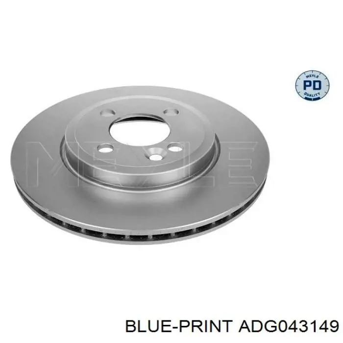 Диск переднього гальма Blue Print ADG043149 ціна, від 37.23 USD