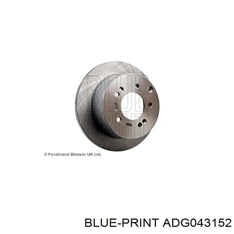 Диск гальмівний передній Blue Print ADG043152