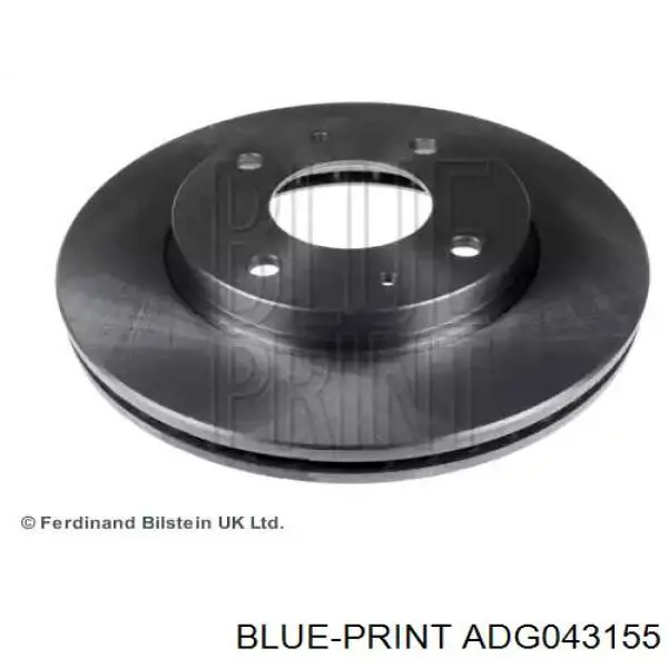Диск гальмівний задній Blue Print ADG043155