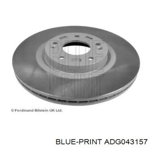 Диск переднього гальма Blue Print ADG043157 ціна, від 48.70 USD
