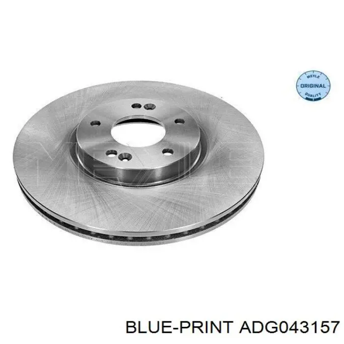 Диск гальмівний передній Blue Print ADG043157
