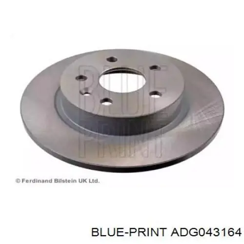 Диск гальмівний задній Blue Print ADG043164