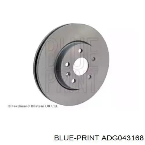Диск гальмівний передній Blue Print ADG043168
