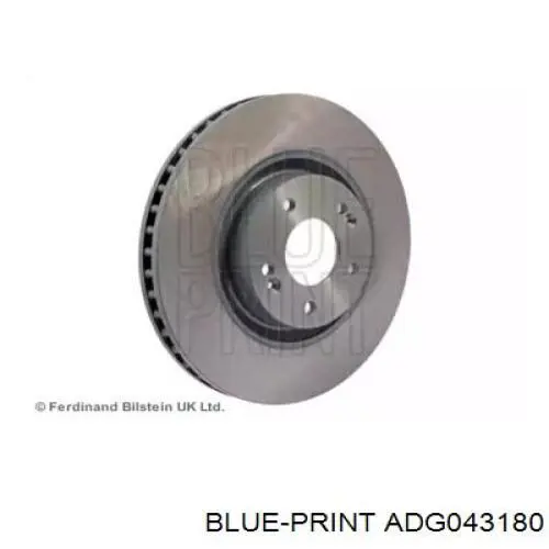 Диск гальмівний передній ADG043180 Blue Print