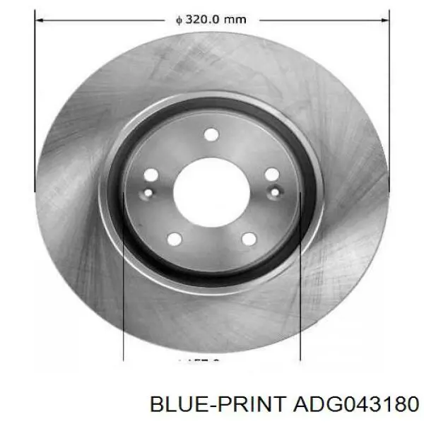 Диск переднього гальма Quaro QD4993HC ціна, від 64.19 USD