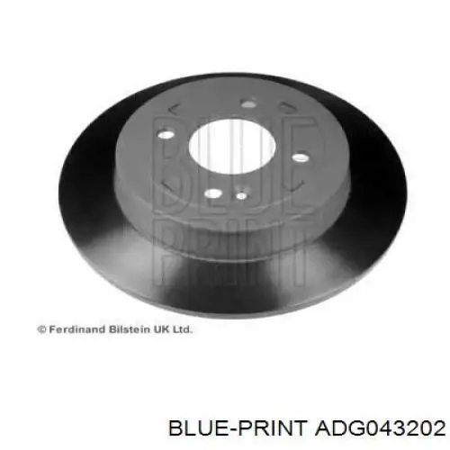 Диск гальмівний задній Blue Print ADG043202