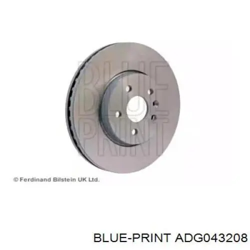 Диск гальмівний передній ADG043208 Blue Print