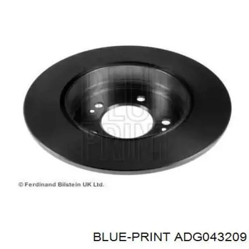 Диск гальмівний задній ADG043209 Blue Print