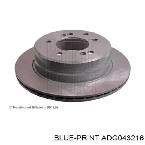 Гальмівні диски ADG043216 Blue Print