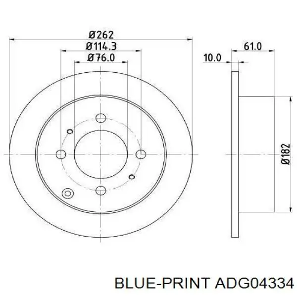 Купити SD1047 Hi-q Диск заднього гальма