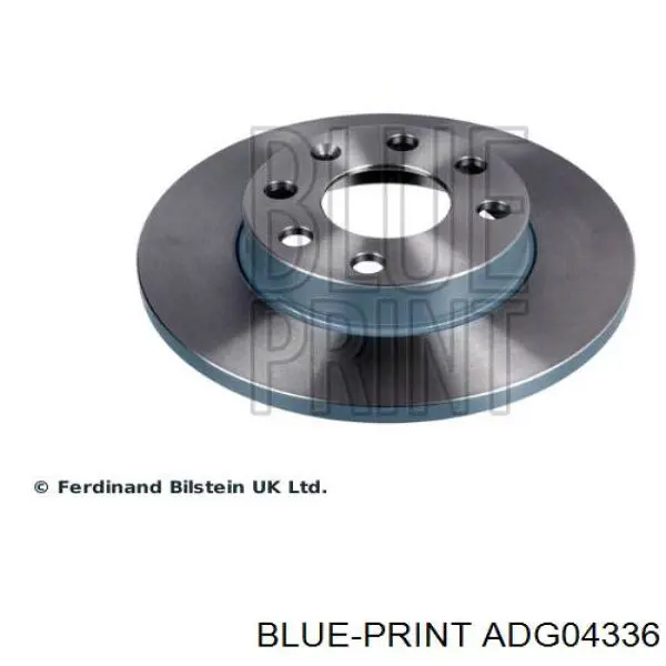 Гальмівні диски ADG04336 Blue Print