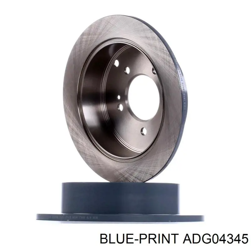 Гальмівні диски ADG04345 Blue Print