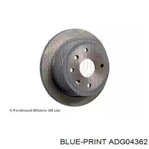 Гальмівні диски ADG04362 Blue Print