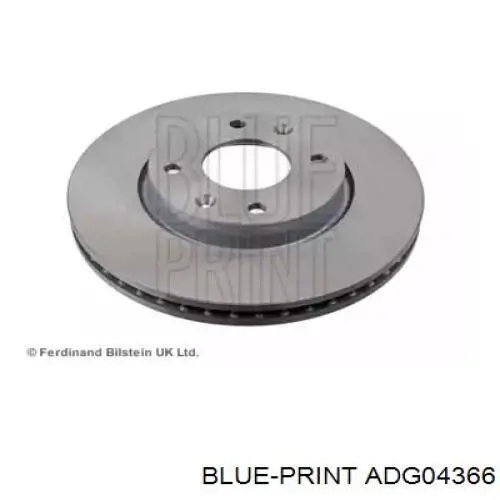 Диск гальмівний передній ADG04366 Blue Print