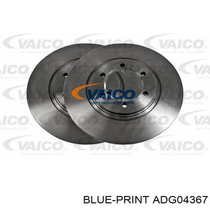 Диск гальмівний передній Blue Print ADG04367