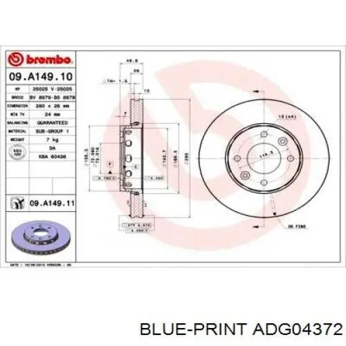 Диск переднього гальма Hyundai/Kia S0K2FA33251 ціна, від 41.17 USD