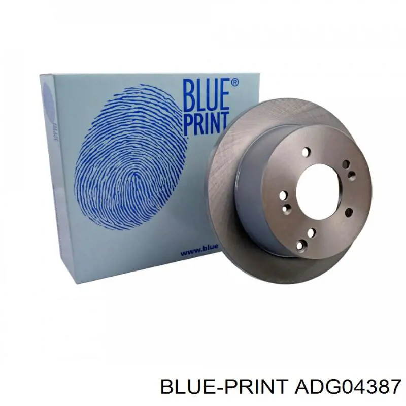 Гальмівні диски ADG04387 Blue Print