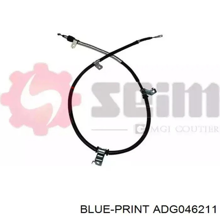 Трос стоянкового гальма задній правий Blue Print ADG046211 ціна, від 22.65 USD