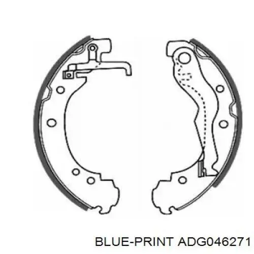 Трос стоянкового гальма задній лівий Blue Print ADG046271 ціна, від 36.24 USD