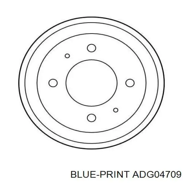 Барабан гальмівний задній Blue Print ADG04710 ціна, від 20.76 USD