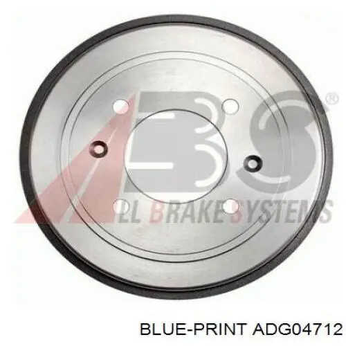 Барабан гальмівний задній Blue Print ADG04712