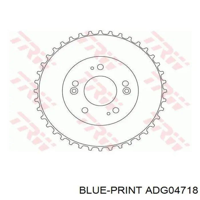 Барабан гальмівний задній ADG04718 Blue Print