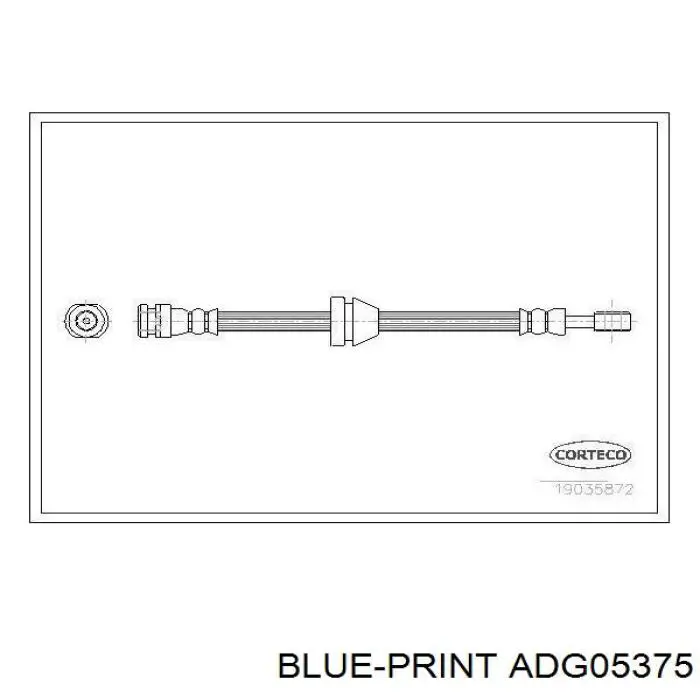Купити ADG05375 Blue Print Гальмівні шланги передні