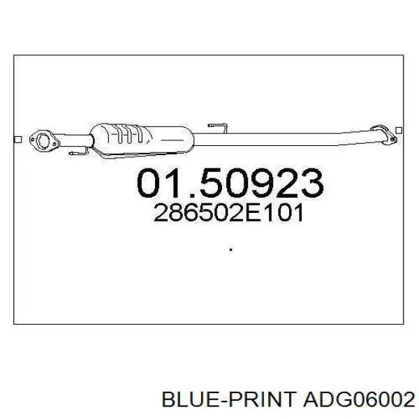 Глушник, передня частина Bosal 750435 ціна, від 42.28 USD
