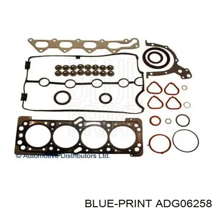 Комплект прокладок двигуна, верхній Blue Print ADG06258 ціна, від 83.59 USD