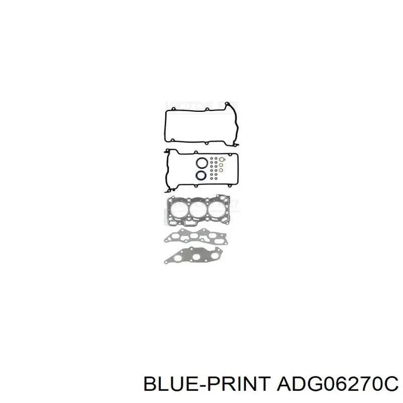ADG06270C Blue Print комплект прокладок двигуна, верхній