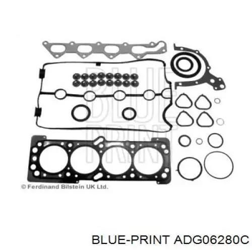 Комплект прокладок двигуна, верхній Blue Print ADG06280C ціна, від 46.05 USD