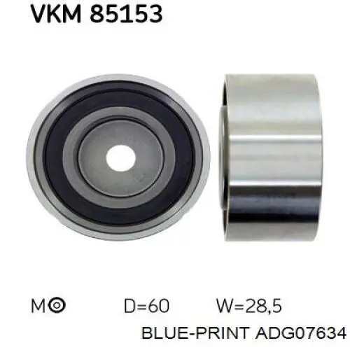 Ролик ременя ГРМ, паразитний VALEO K6124 ціна, від 9.53 USD