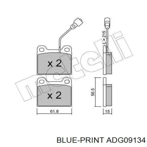 Водяний насос Blue Print ADG09134
