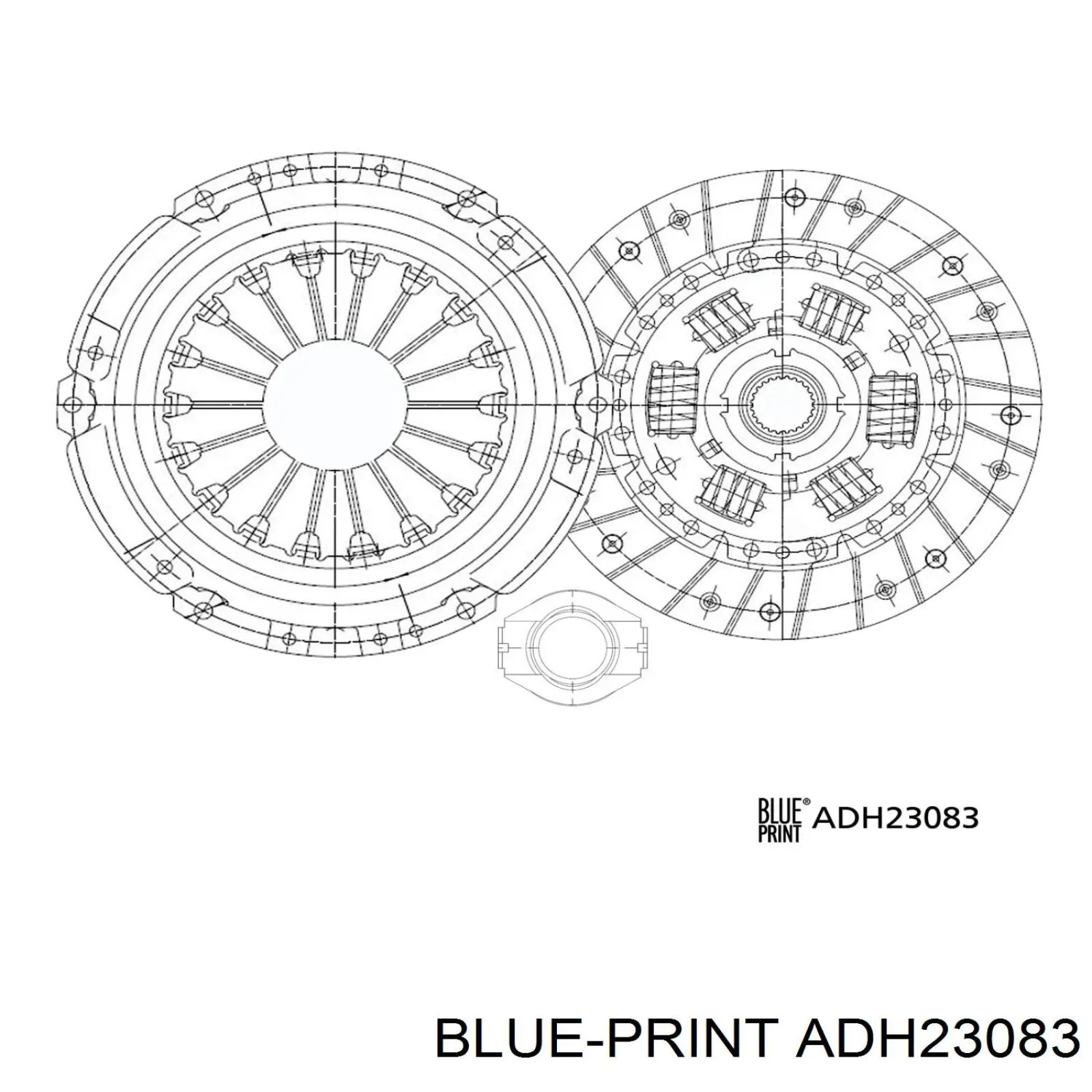 ADH23083 Blue Print підшипник вижимний зчеплення