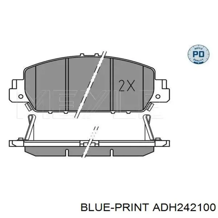 Купити 161654 Power Stop Колодки гальмівні передні, дискові