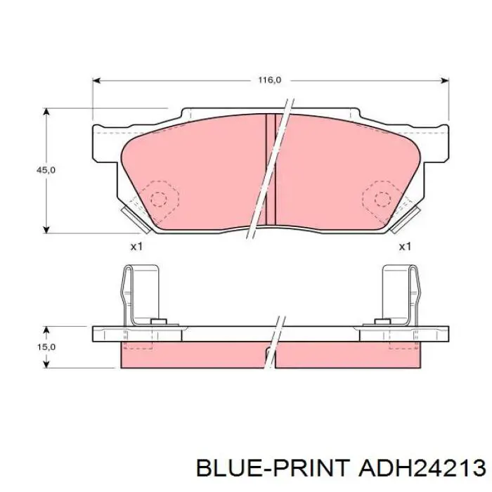 Тормозні колодки Mintex MDB1243