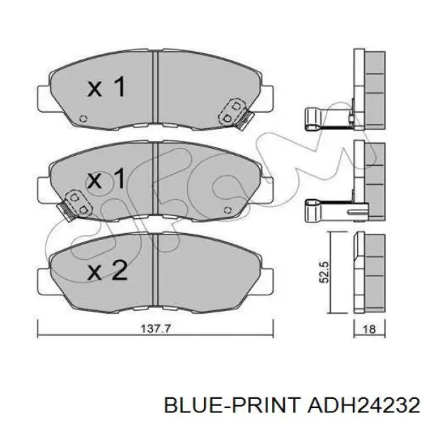 BF0930 AMP/Paradowscy колодки гальмівні передні, дискові