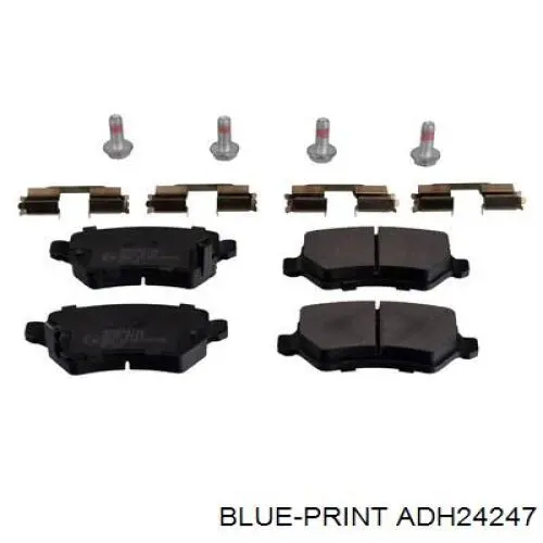 Задні гальмівні колодки ADH24247 Blue Print
