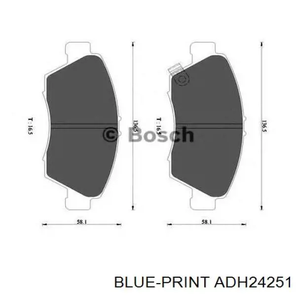 Передні тормозні колодки DB1286 Jurid/Bendix