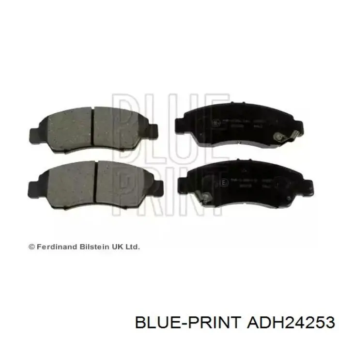 Гальмівні колодки Blue Print ADH24253 ціна, від 17.72 USD