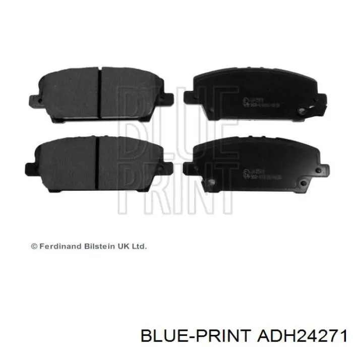 ADH24271 Blue Print колодки гальмівні передні, дискові