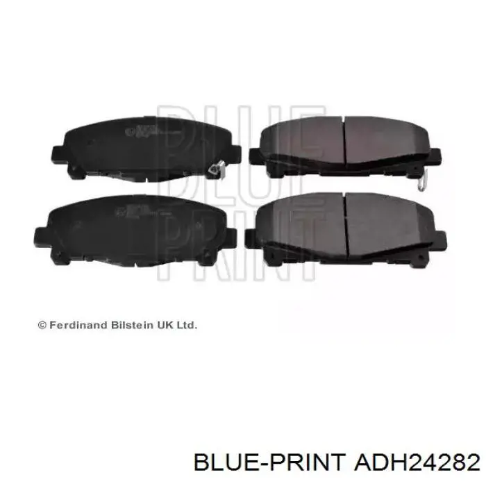 ADH24282 Blue Print колодки гальмівні передні, дискові