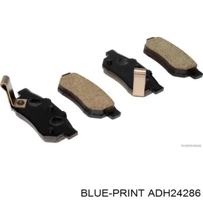 Задні гальмівні колодки Blue Print ADH24286 ціна, від 15.68 USD