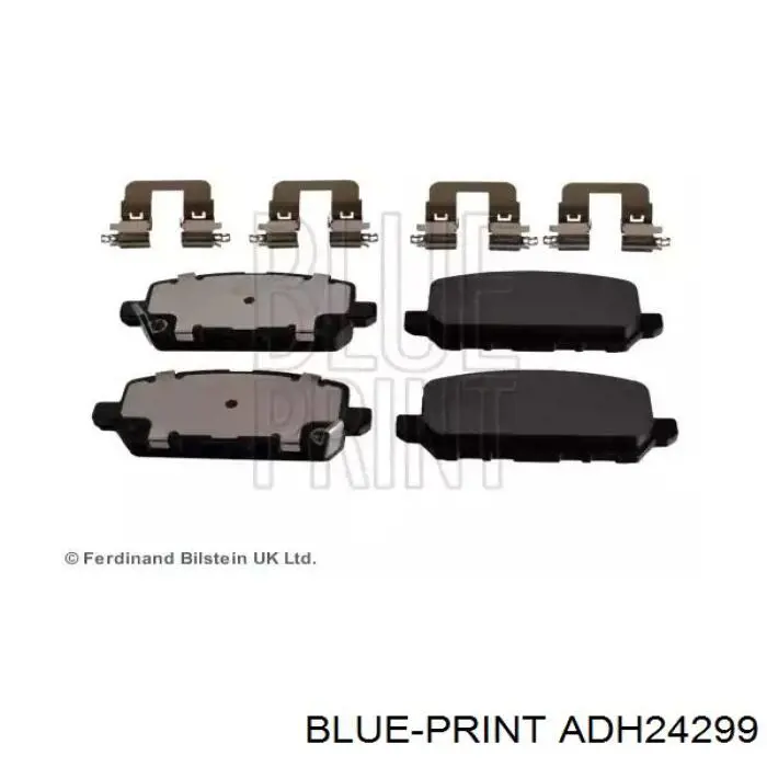 Задні гальмівні колодки Blue Print ADH24299 ціна, від 23.81 USD