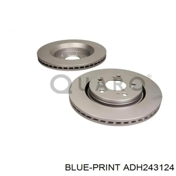 Гальмівні диски передні ADH243124 Blue Print