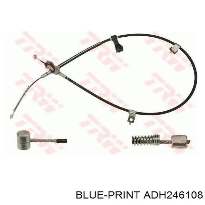 Трос стоянкового гальма задній лівий Japan Parts BC412L ціна, від 25.33 USD